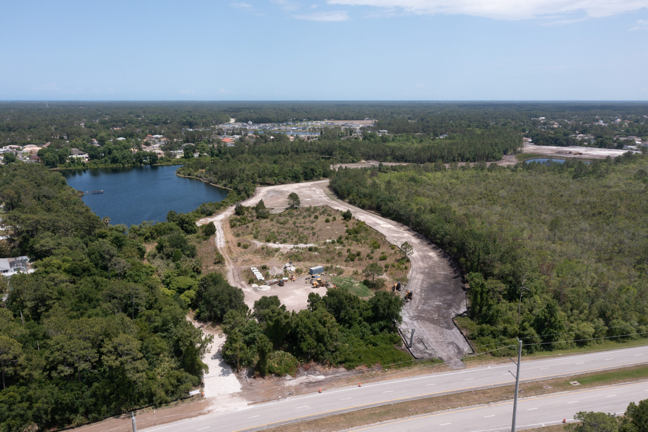 evolve palm coast site drone over water
