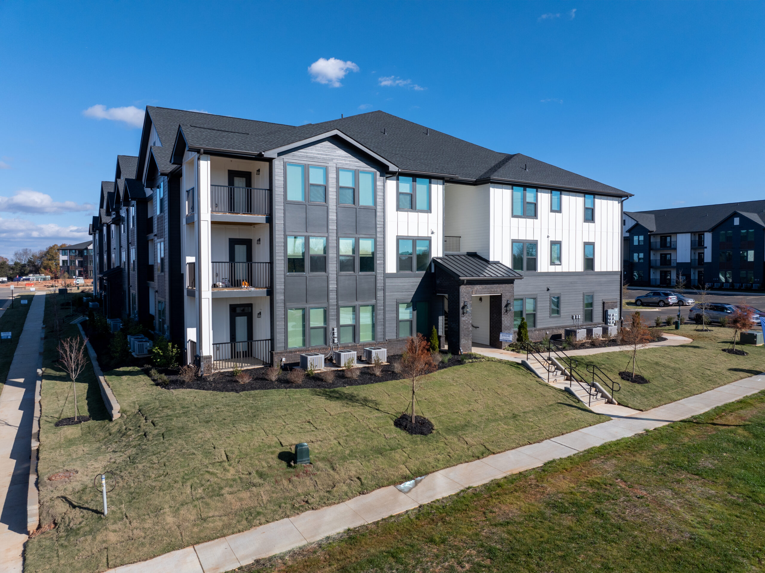 Evolve Lake Norman building exterior on sunny day