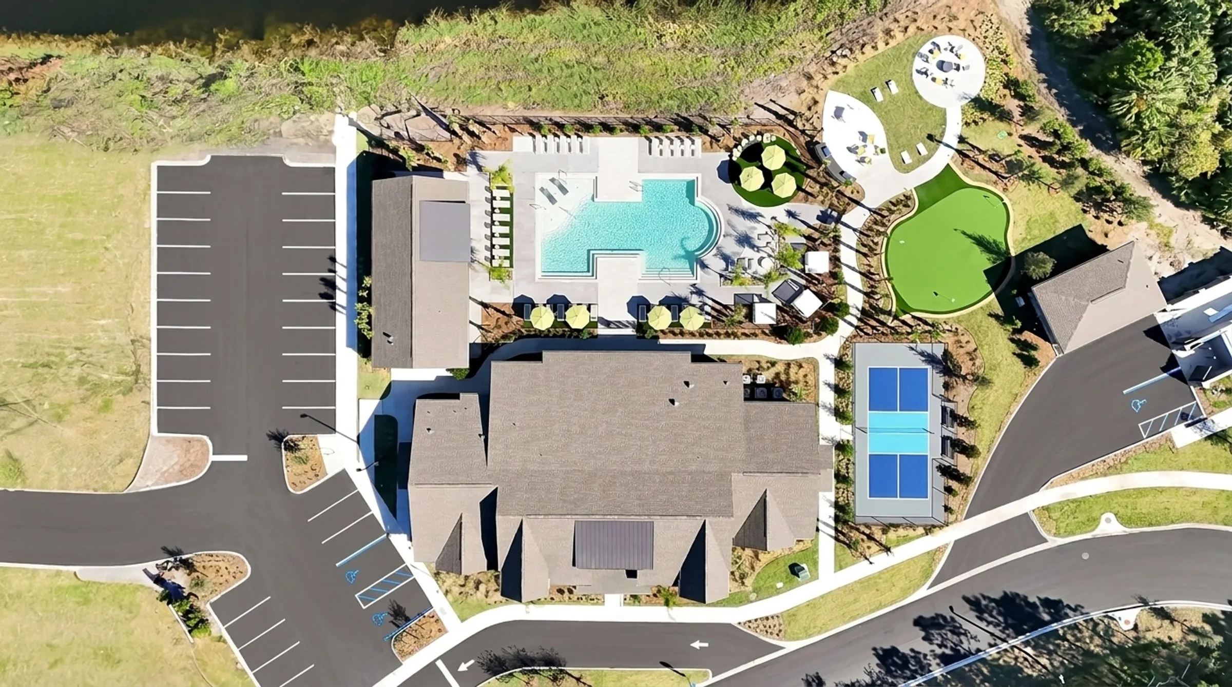 evolve palm coast aerial property view