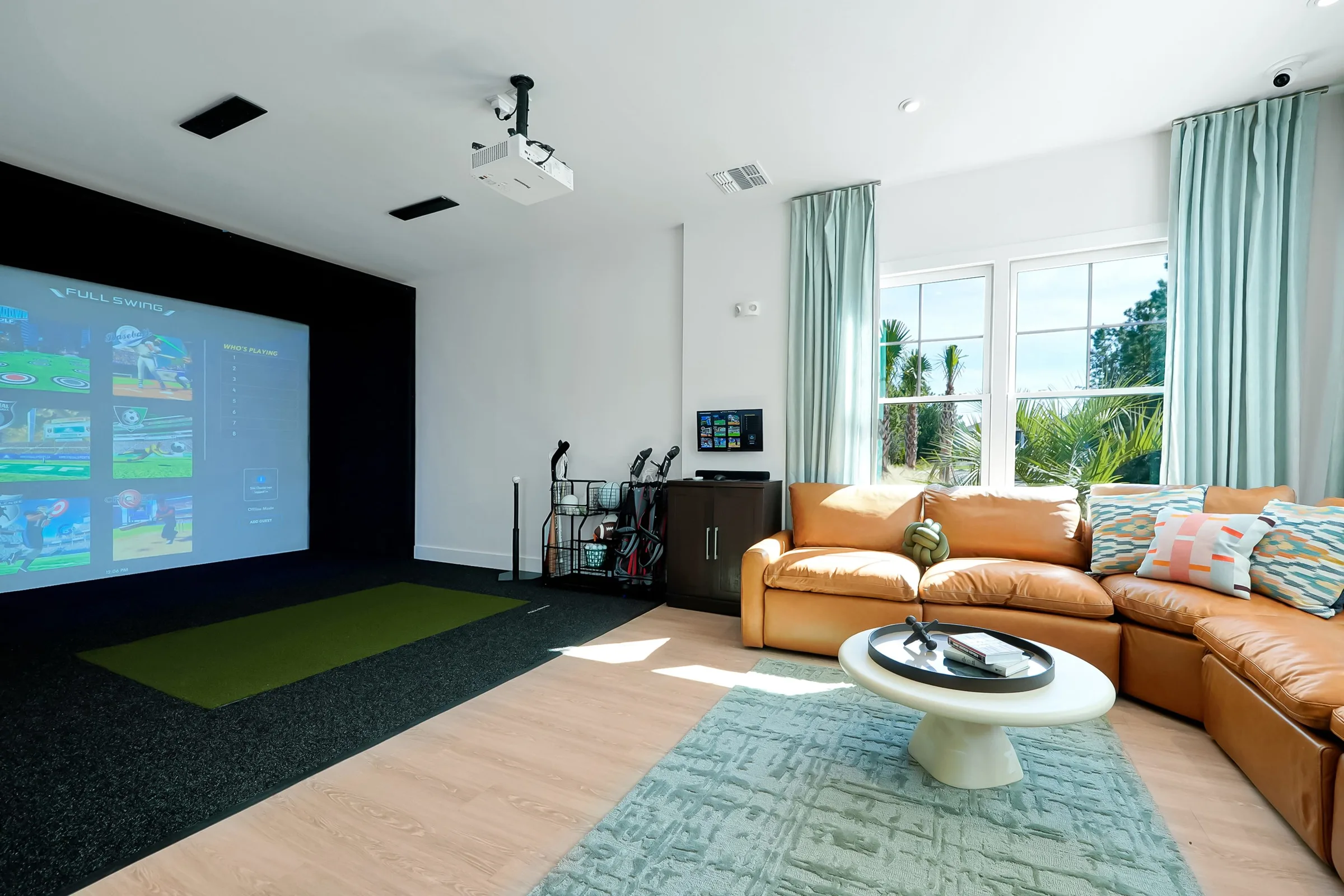 clubhouse game room at evolve at palm coast