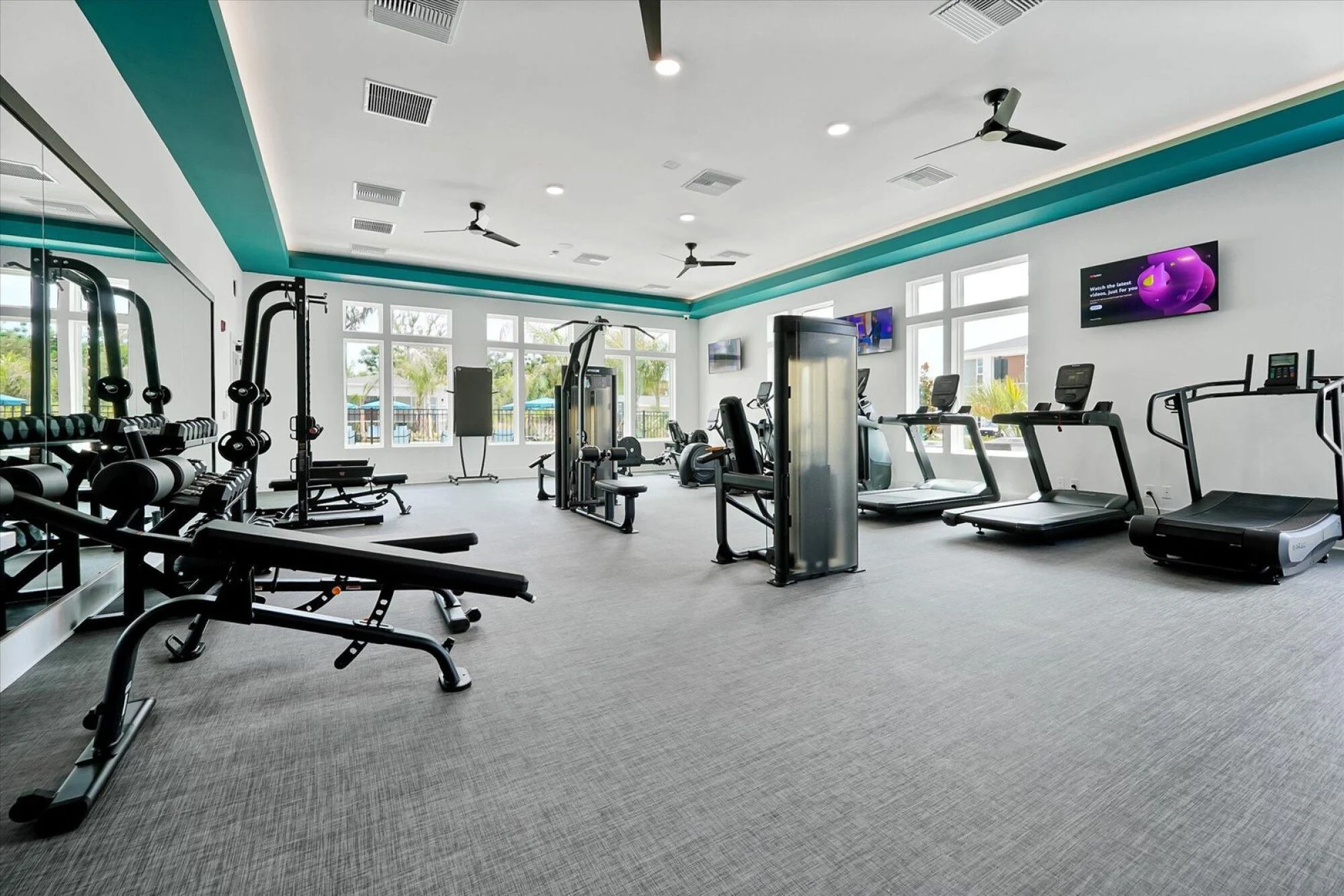 fitness center at evolve wildwood