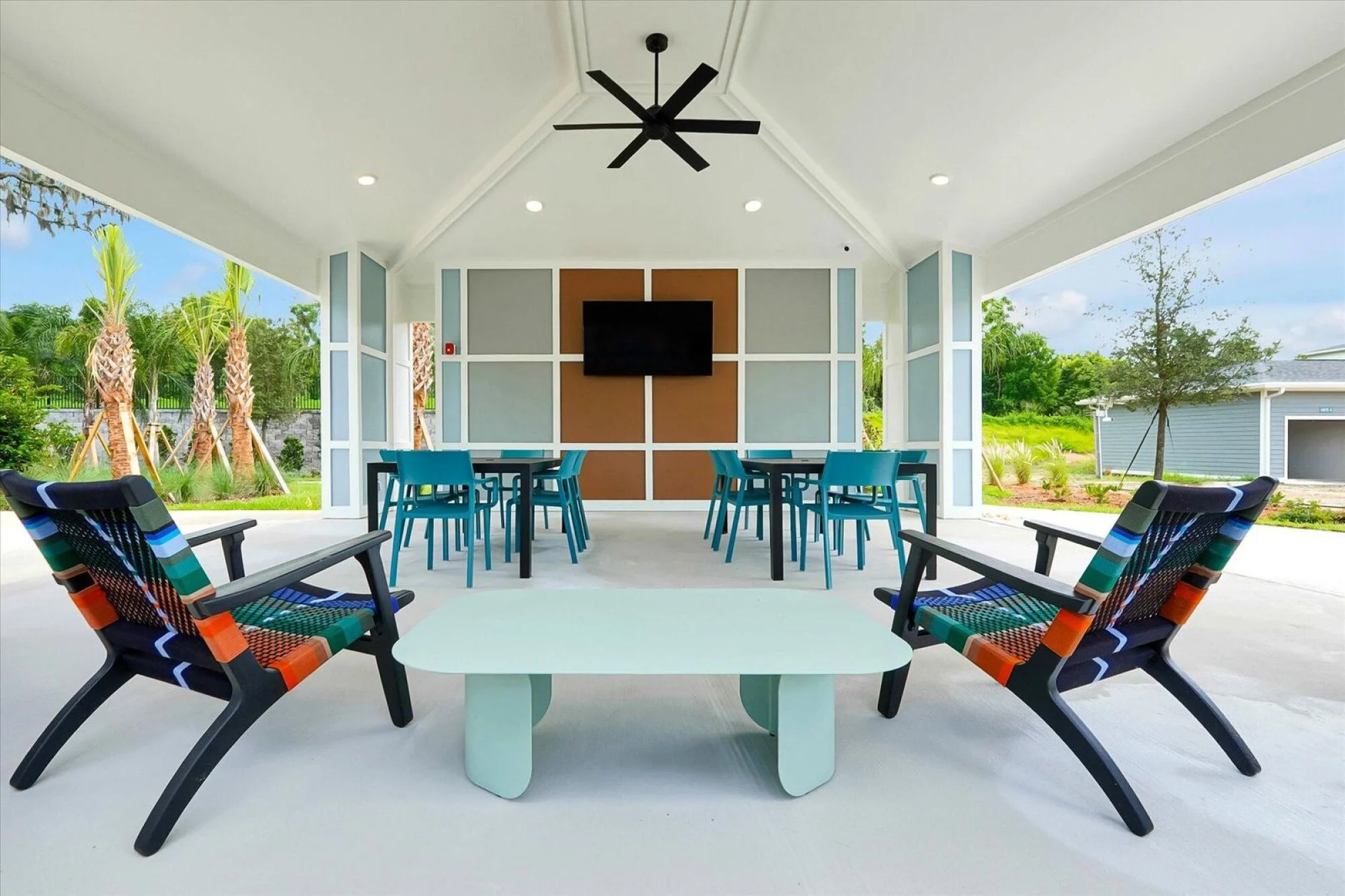 grilling pavilion at evolve wildwood pool