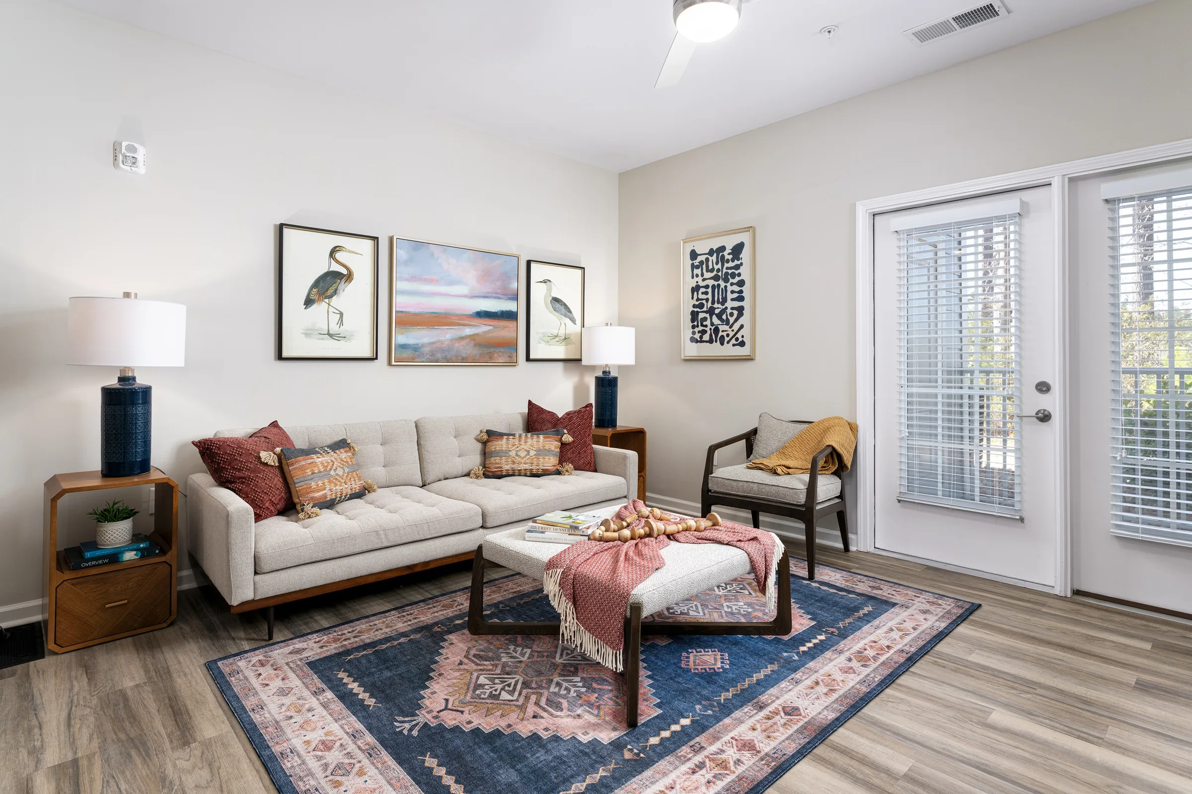 living room at hudson at carolina colours