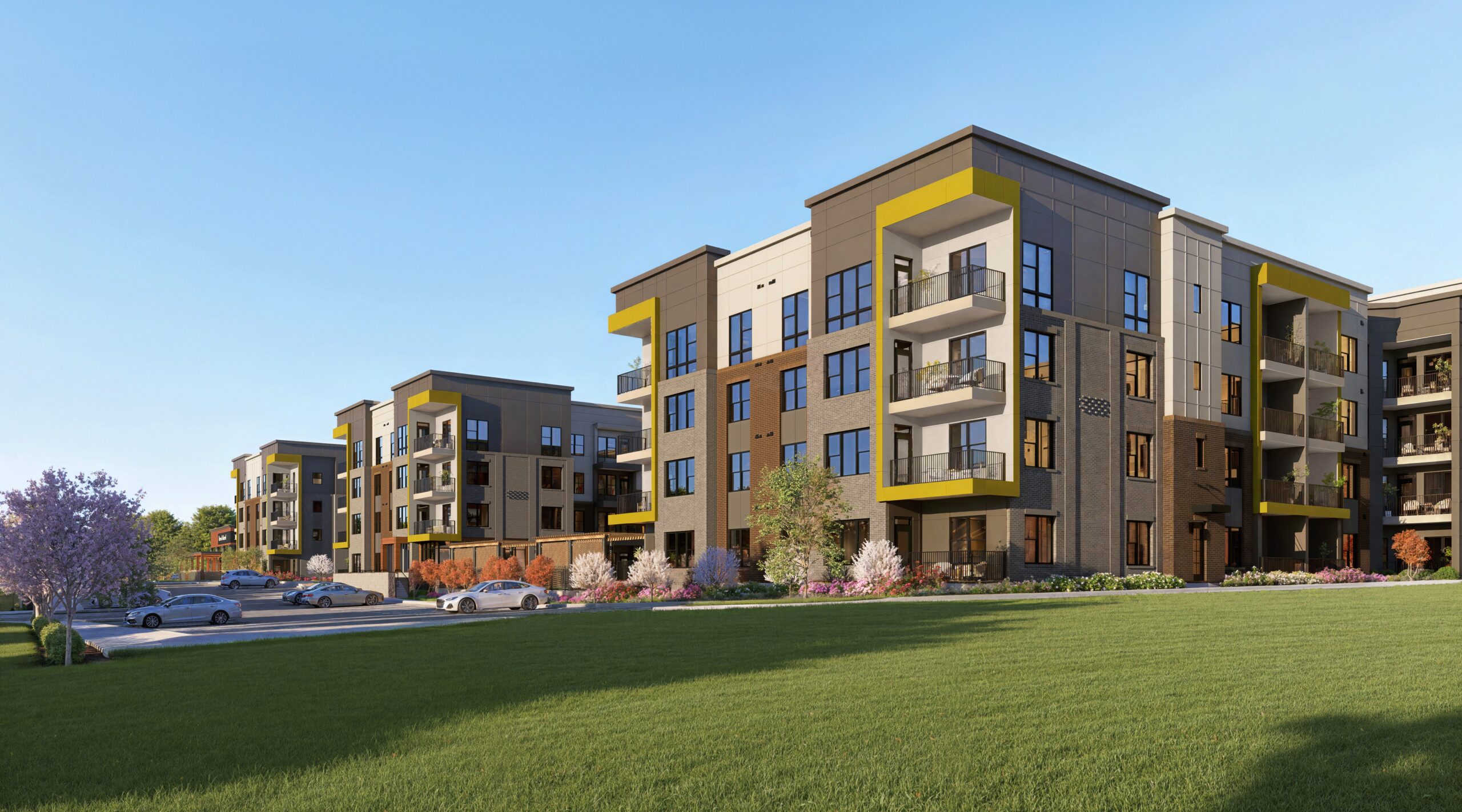Hawthorne at White Oak apartment rendering.
